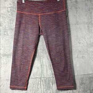 Lululemon Multicolor Wee Are From Space Dye Wunder Under Crop Leggings Size 8